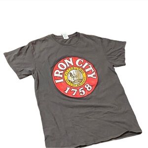 Pittsburgh City Of Bridges Iron City T-Shirt Size Medium 1758 Seal Stains